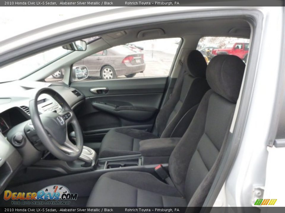 2010 Honda Civic LX-S Sedan Alabaster Silver Metallic / Black Photo #4