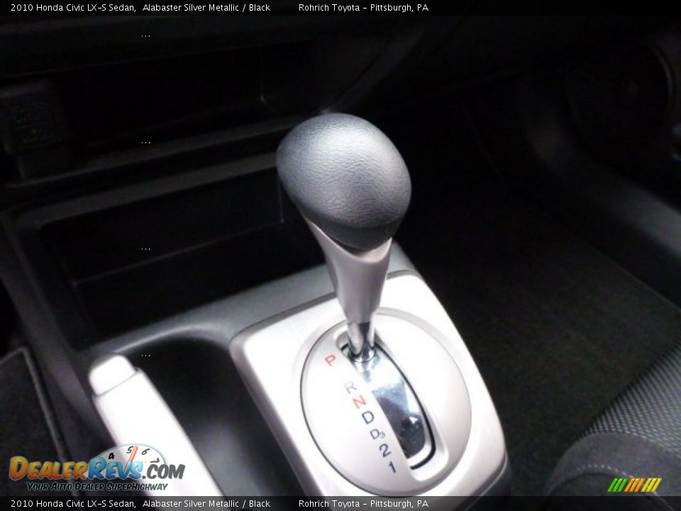 2010 Honda Civic LX-S Sedan Alabaster Silver Metallic / Black Photo #7