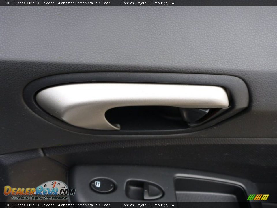 2010 Honda Civic LX-S Sedan Alabaster Silver Metallic / Black Photo #11