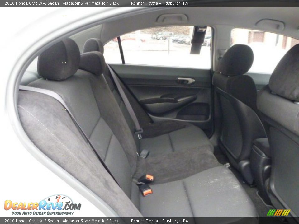 2010 Honda Civic LX-S Sedan Alabaster Silver Metallic / Black Photo #14