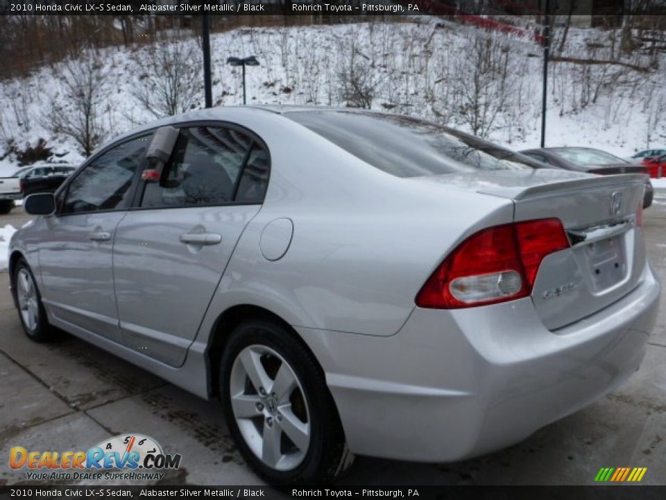 2010 Honda Civic LX-S Sedan Alabaster Silver Metallic / Black Photo #17