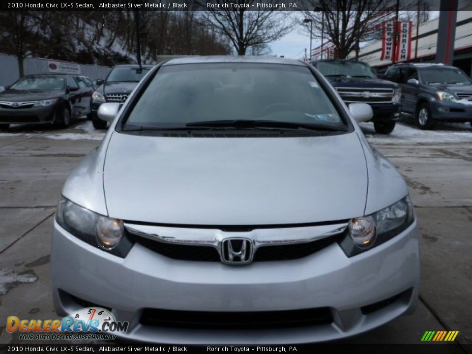 2010 Honda Civic LX-S Sedan Alabaster Silver Metallic / Black Photo #18
