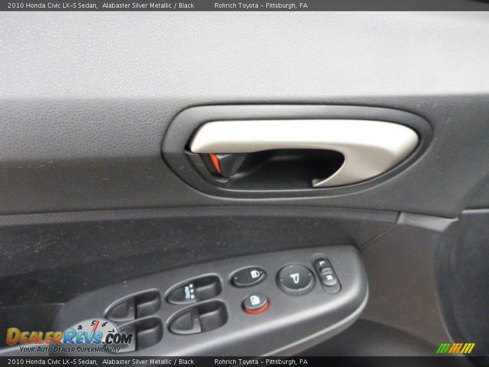2010 Honda Civic LX-S Sedan Alabaster Silver Metallic / Black Photo #19