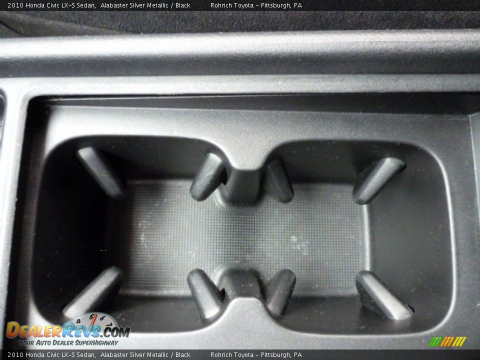 2010 Honda Civic LX-S Sedan Alabaster Silver Metallic / Black Photo #22