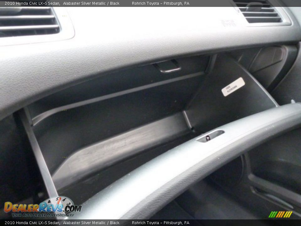 2010 Honda Civic LX-S Sedan Alabaster Silver Metallic / Black Photo #23