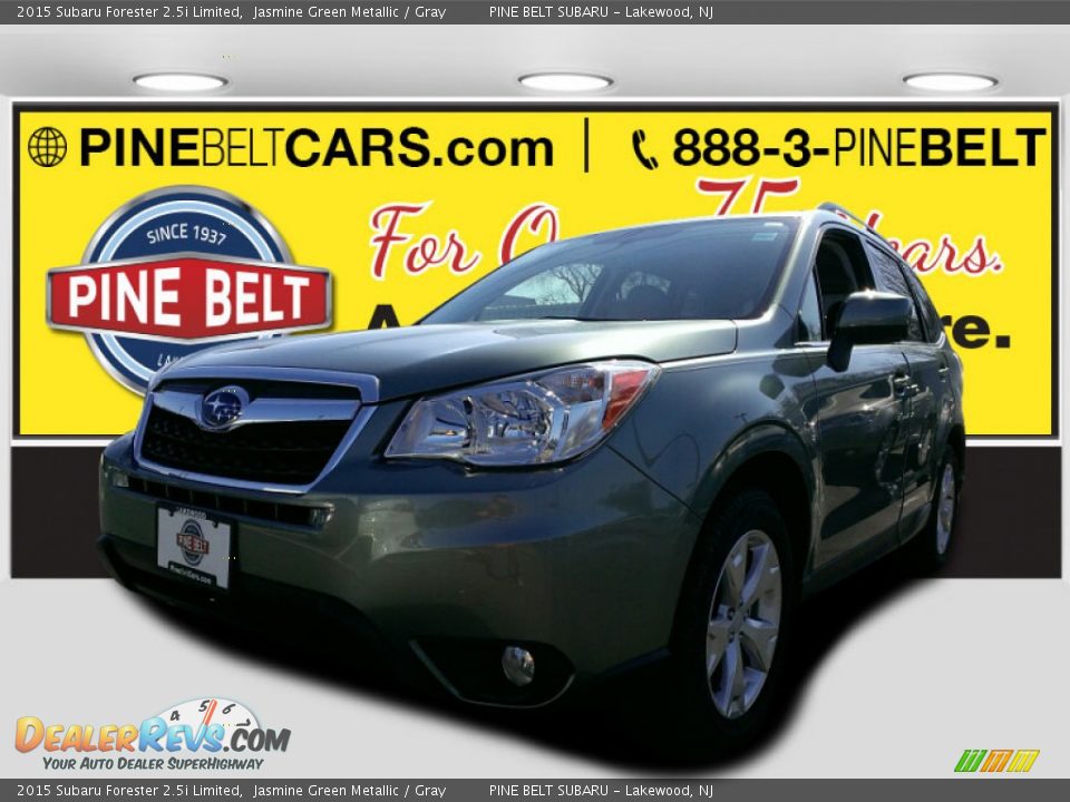 2015 Subaru Forester 2.5i Limited Jasmine Green Metallic / Gray Photo #1
