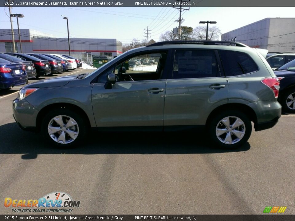 2015 Subaru Forester 2.5i Limited Jasmine Green Metallic / Gray Photo #3