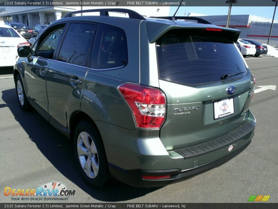 2015 Subaru Forester 2.5i Limited Jasmine Green Metallic / Gray Photo #4