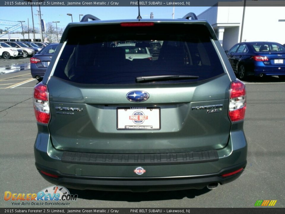 2015 Subaru Forester 2.5i Limited Jasmine Green Metallic / Gray Photo #5