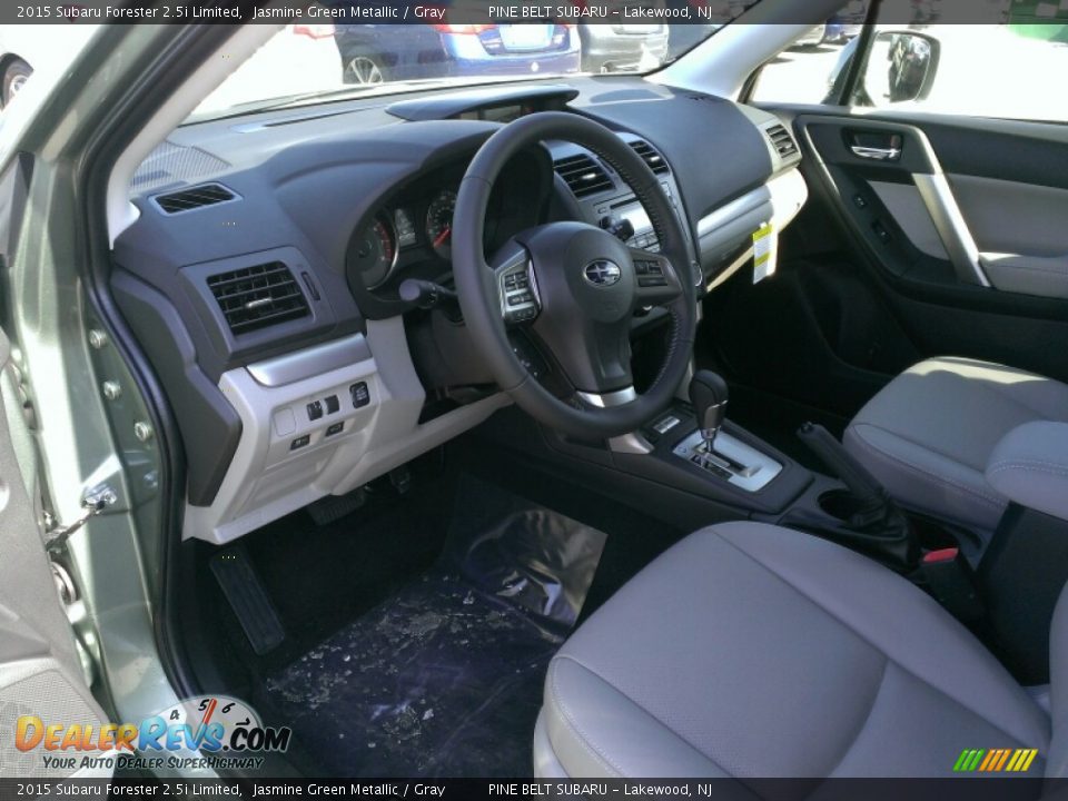 2015 Subaru Forester 2.5i Limited Jasmine Green Metallic / Gray Photo #8