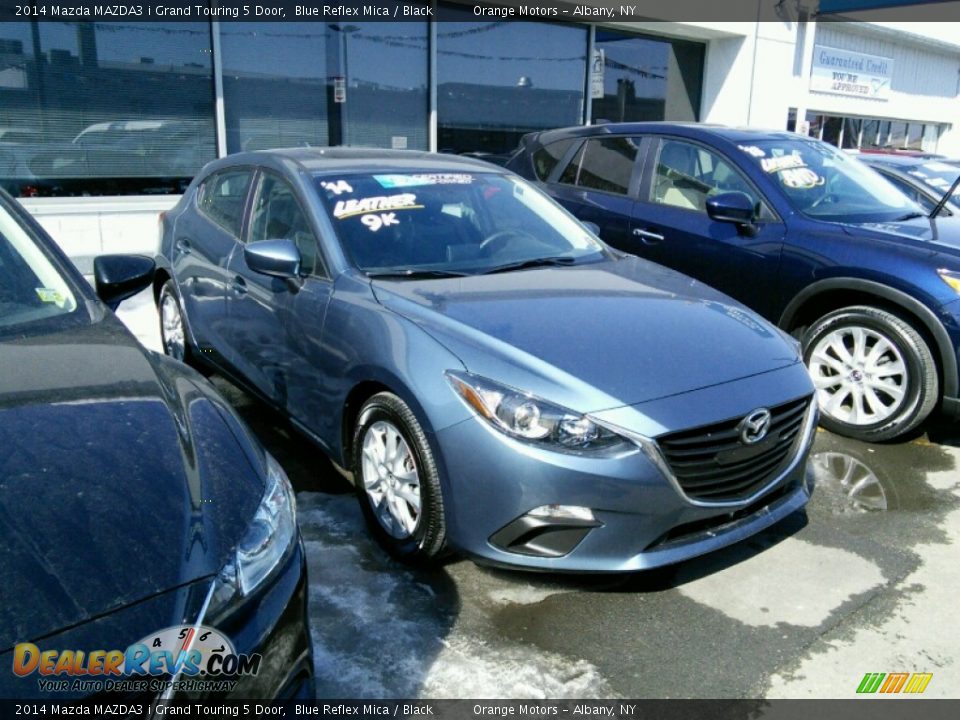 2014 Mazda MAZDA3 i Grand Touring 5 Door Blue Reflex Mica / Black Photo #1