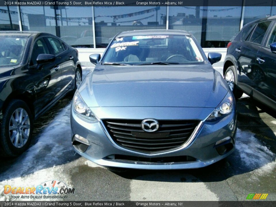 2014 Mazda MAZDA3 i Grand Touring 5 Door Blue Reflex Mica / Black Photo #2