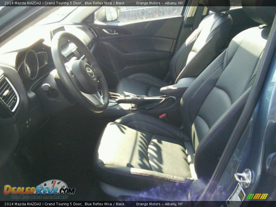 2014 Mazda MAZDA3 i Grand Touring 5 Door Blue Reflex Mica / Black Photo #5