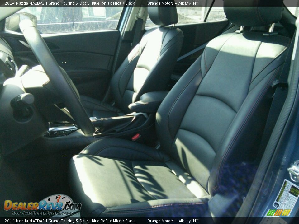 2014 Mazda MAZDA3 i Grand Touring 5 Door Blue Reflex Mica / Black Photo #7