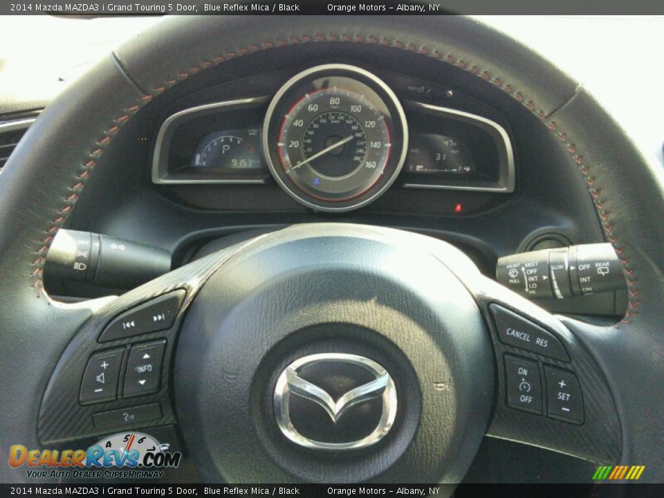 2014 Mazda MAZDA3 i Grand Touring 5 Door Blue Reflex Mica / Black Photo #8