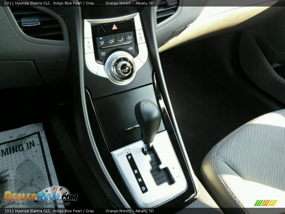 2011 Hyundai Elantra GLS Indigo Blue Pearl / Gray Photo #12