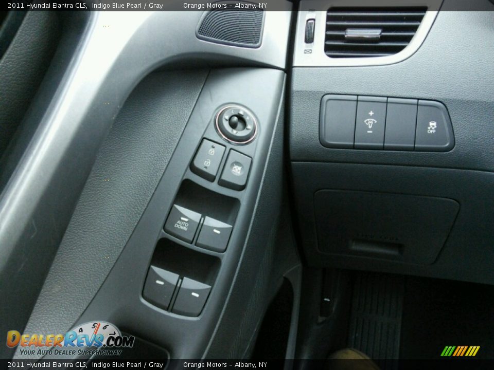 2011 Hyundai Elantra GLS Indigo Blue Pearl / Gray Photo #13