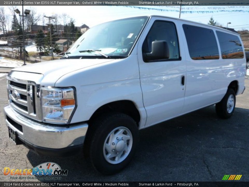 2014 Ford E-Series Van E350 XLT Passenger Van Oxford White / Medium Pebble Photo #5