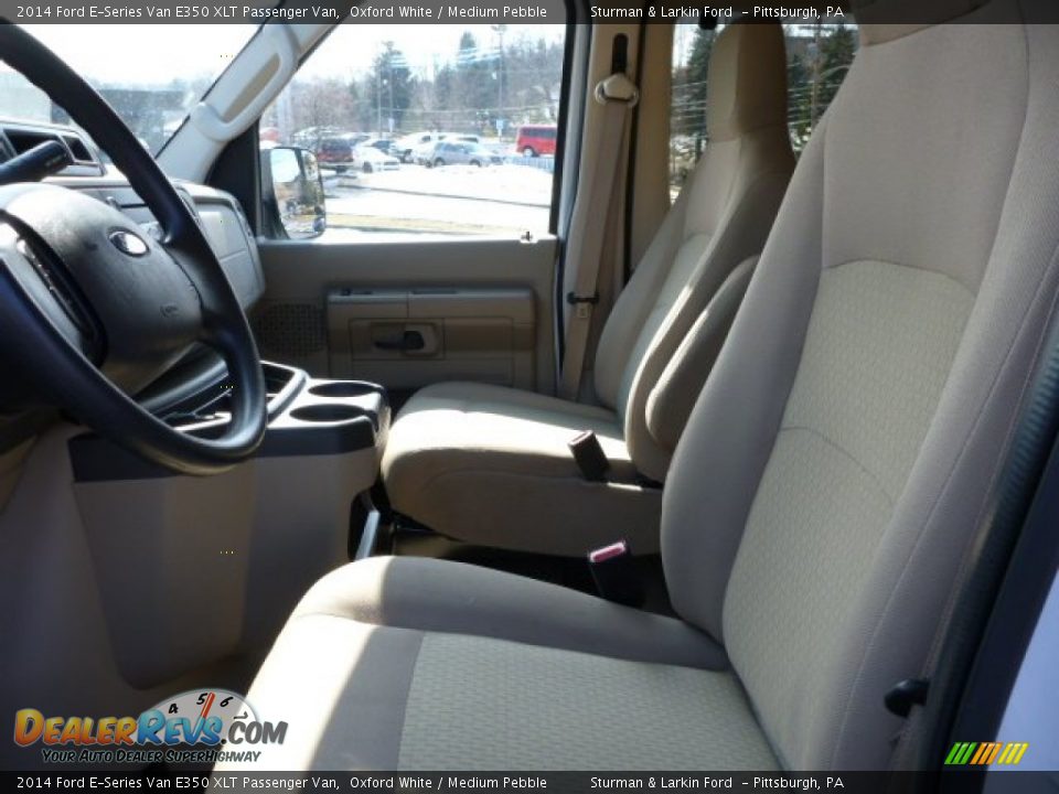 2014 Ford E-Series Van E350 XLT Passenger Van Oxford White / Medium Pebble Photo #8