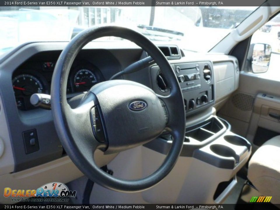 2014 Ford E-Series Van E350 XLT Passenger Van Oxford White / Medium Pebble Photo #10