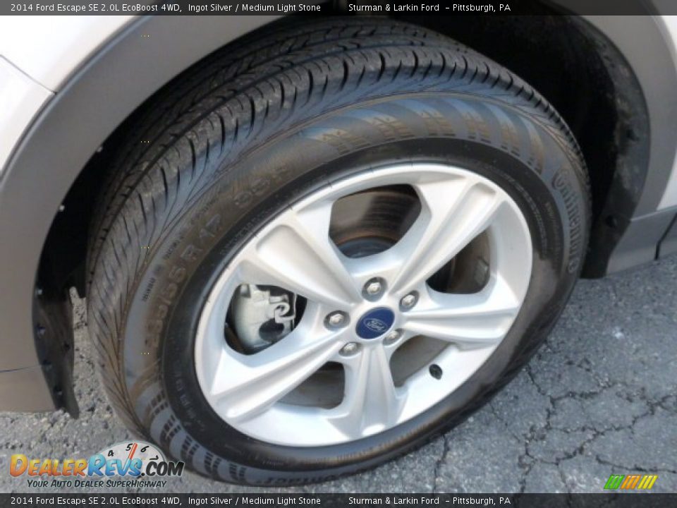 2014 Ford Escape SE 2.0L EcoBoost 4WD Ingot Silver / Medium Light Stone Photo #7