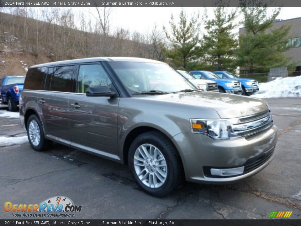 2014 Ford Flex SEL AWD Mineral Gray / Dune Photo #1