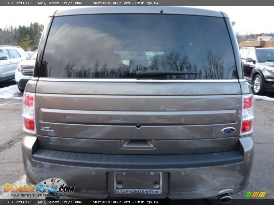 2014 Ford Flex SEL AWD Mineral Gray / Dune Photo #3