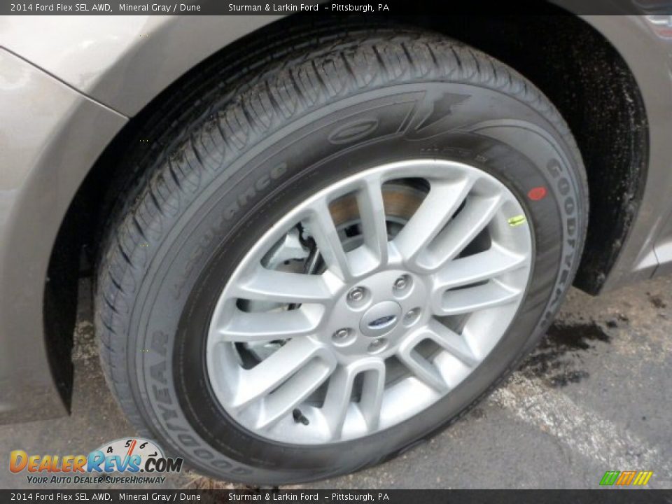 2014 Ford Flex SEL AWD Mineral Gray / Dune Photo #6