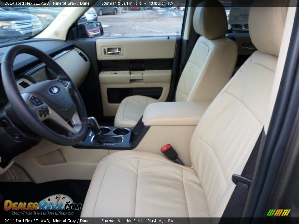 2014 Ford Flex SEL AWD Mineral Gray / Dune Photo #7