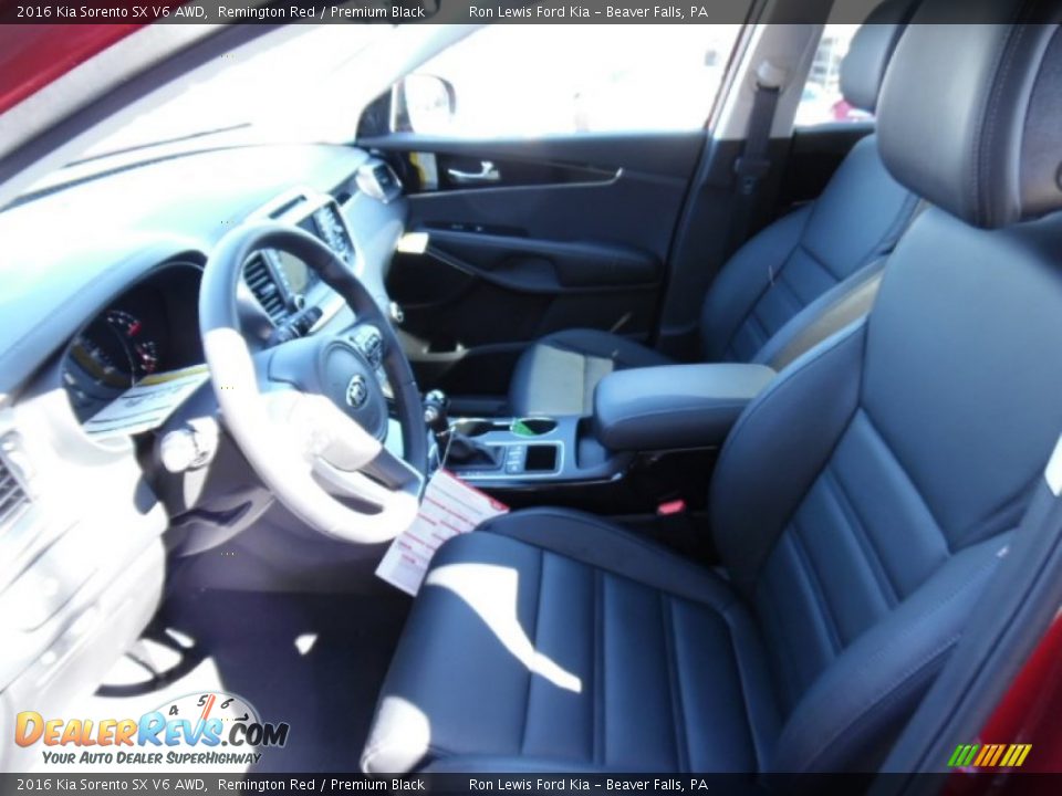 Front Seat of 2016 Kia Sorento SX V6 AWD Photo #12
