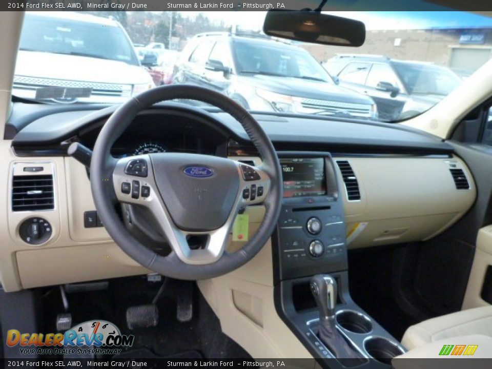 2014 Ford Flex SEL AWD Mineral Gray / Dune Photo #10