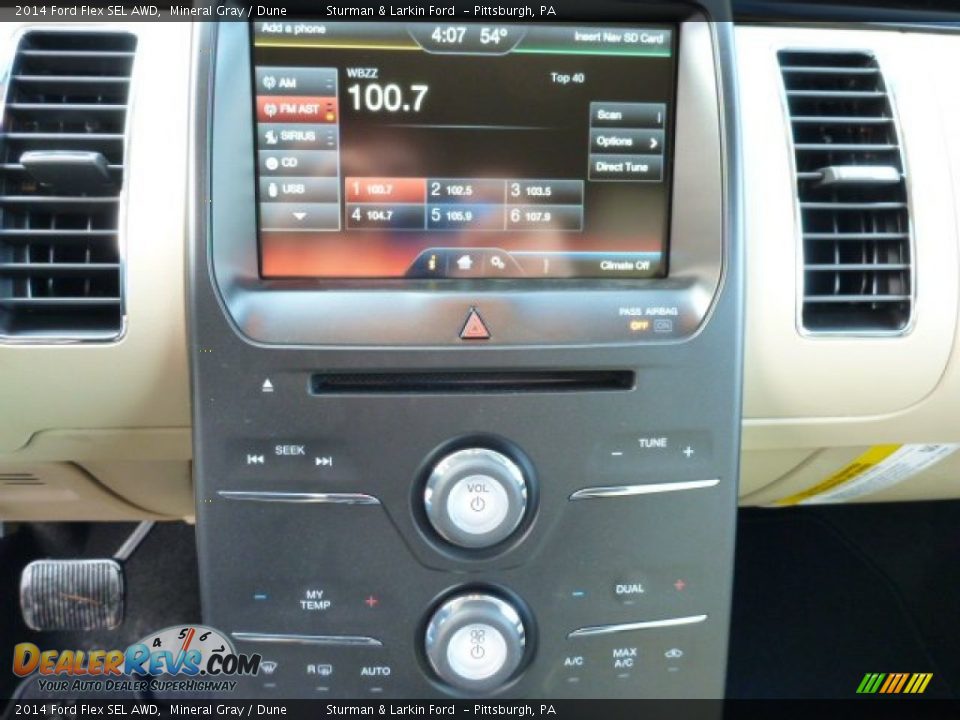 2014 Ford Flex SEL AWD Mineral Gray / Dune Photo #14