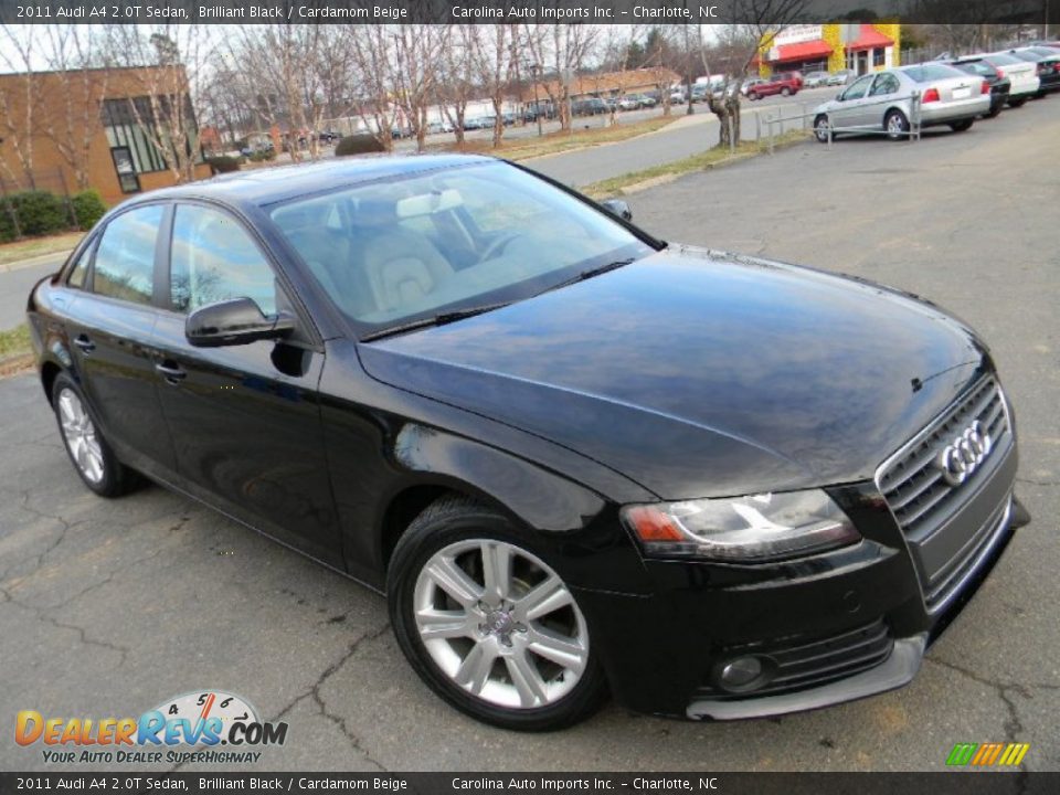 2011 Audi A4 2.0T Sedan Brilliant Black / Cardamom Beige Photo #4