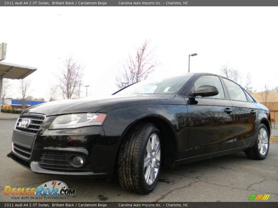 2011 Audi A4 2.0T Sedan Brilliant Black / Cardamom Beige Photo #7