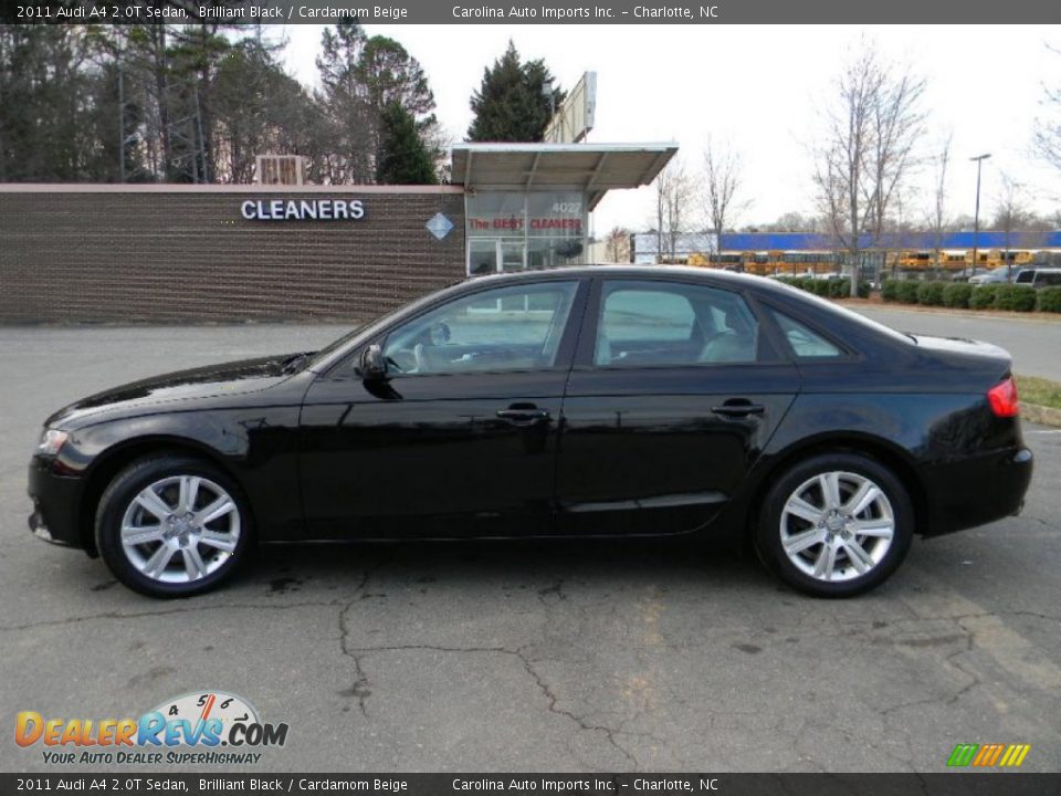 2011 Audi A4 2.0T Sedan Brilliant Black / Cardamom Beige Photo #8