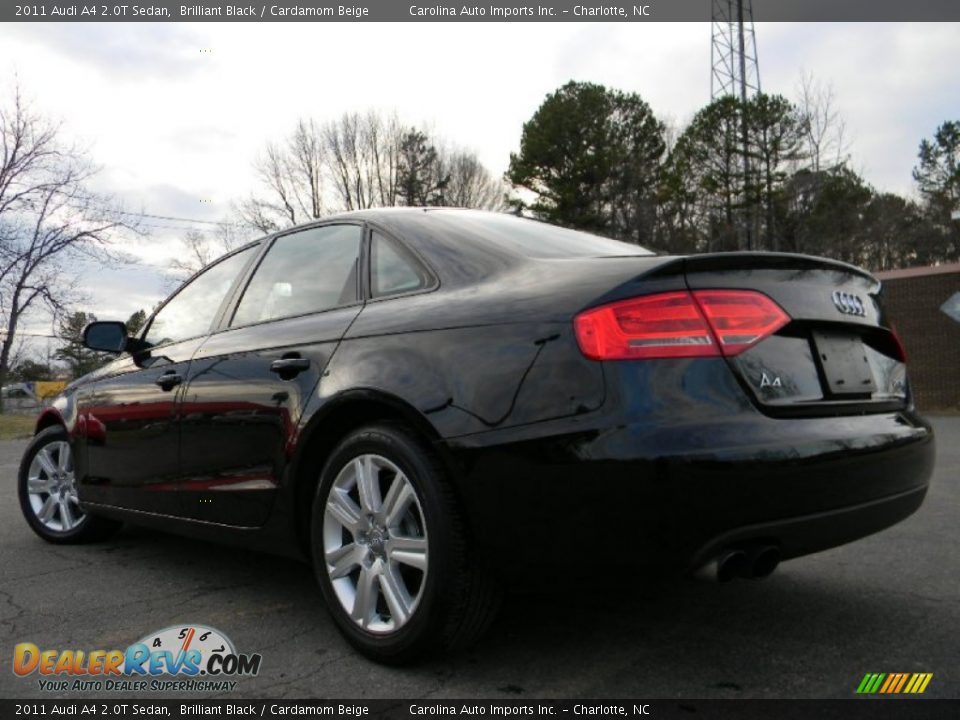 2011 Audi A4 2.0T Sedan Brilliant Black / Cardamom Beige Photo #9