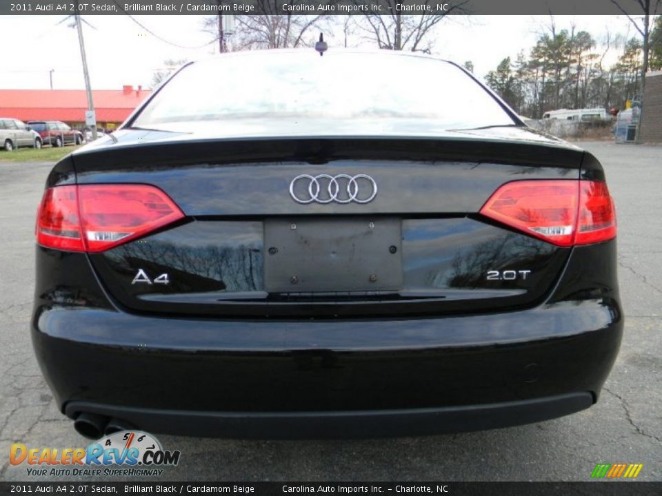 2011 Audi A4 2.0T Sedan Brilliant Black / Cardamom Beige Photo #10