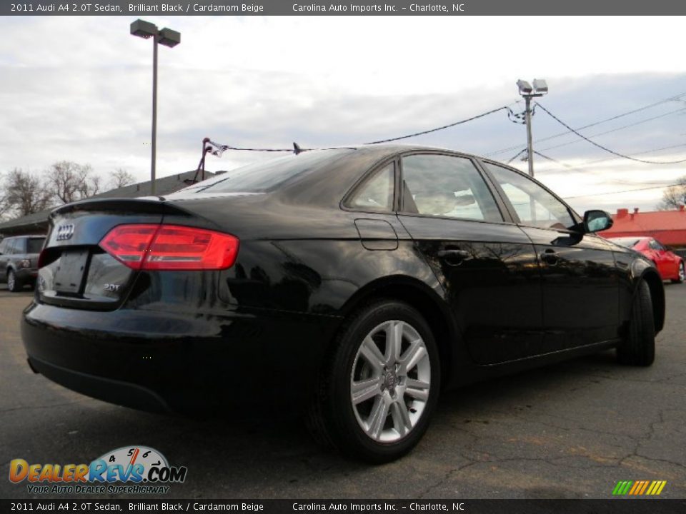 2011 Audi A4 2.0T Sedan Brilliant Black / Cardamom Beige Photo #11