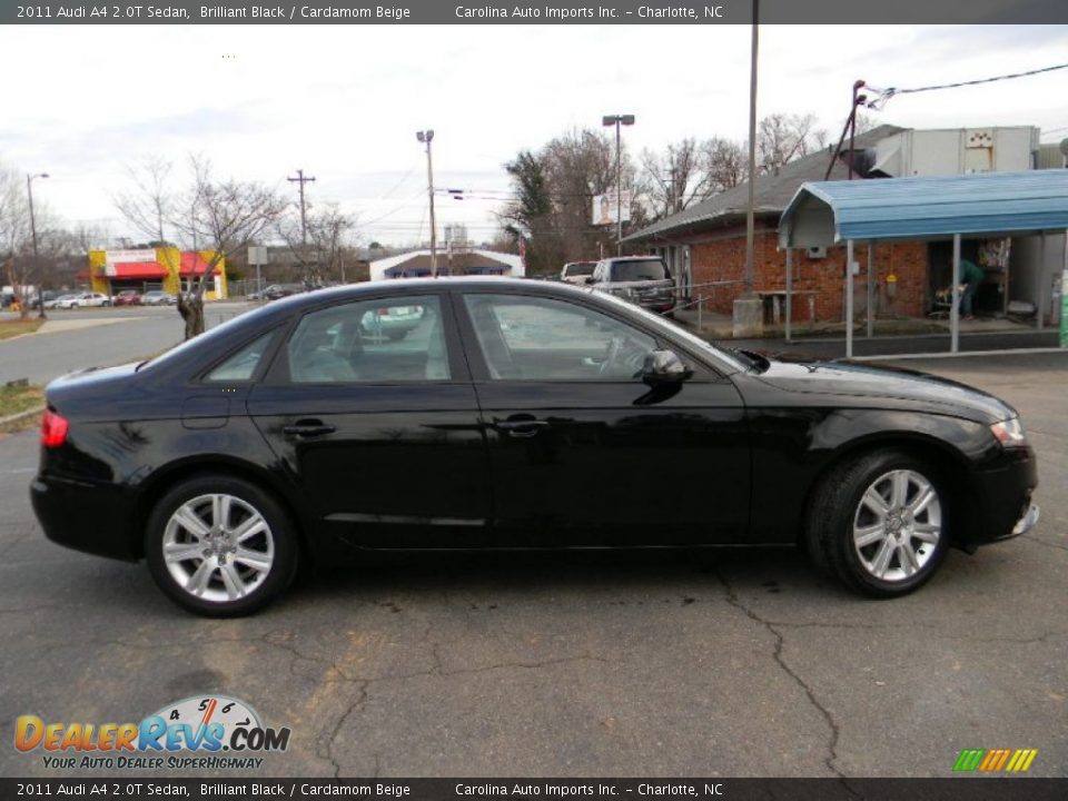 2011 Audi A4 2.0T Sedan Brilliant Black / Cardamom Beige Photo #12