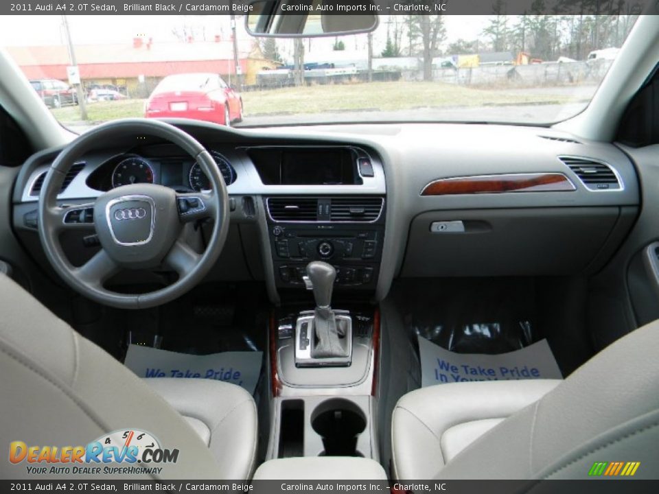 2011 Audi A4 2.0T Sedan Brilliant Black / Cardamom Beige Photo #14