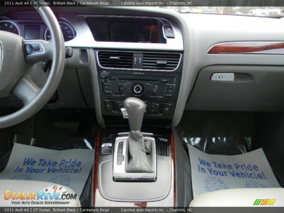 2011 Audi A4 2.0T Sedan Brilliant Black / Cardamom Beige Photo #16