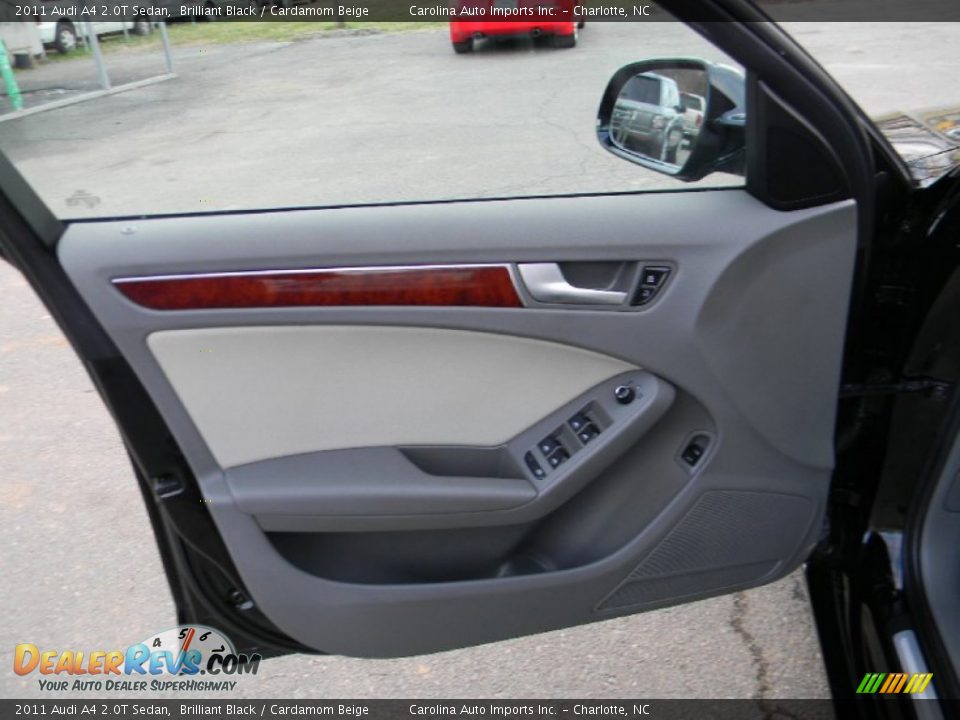 2011 Audi A4 2.0T Sedan Brilliant Black / Cardamom Beige Photo #18