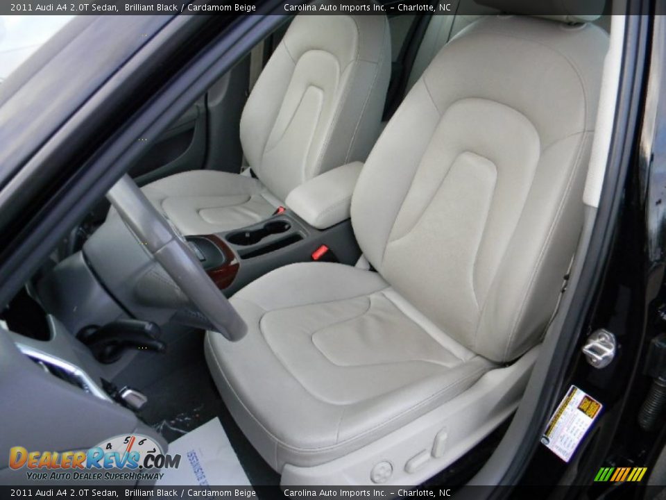 2011 Audi A4 2.0T Sedan Brilliant Black / Cardamom Beige Photo #19