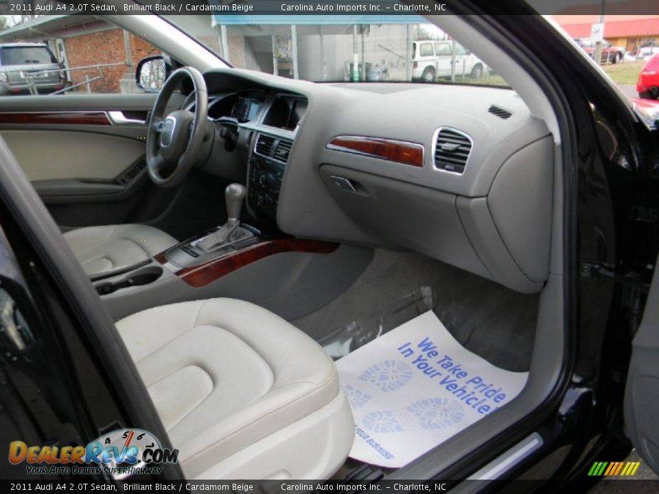 2011 Audi A4 2.0T Sedan Brilliant Black / Cardamom Beige Photo #22