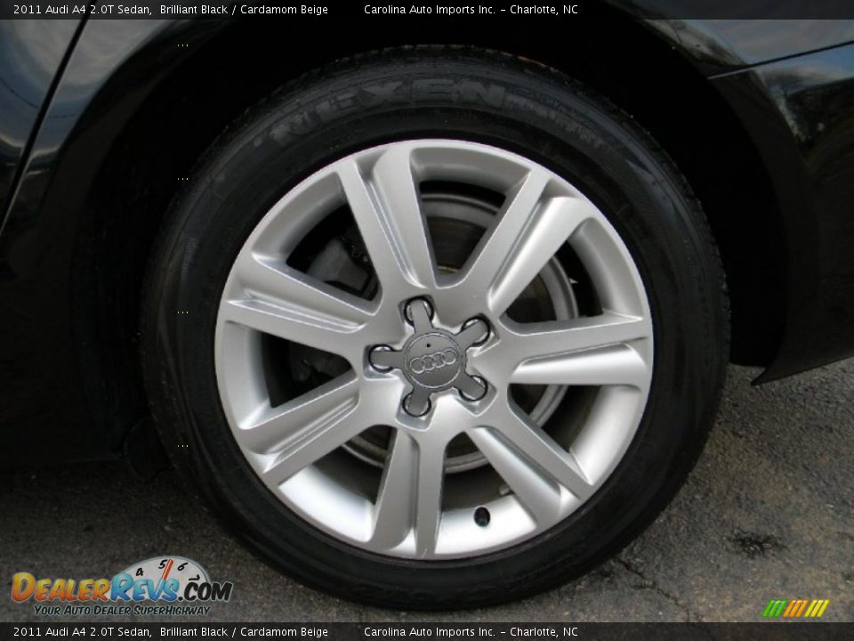 2011 Audi A4 2.0T Sedan Brilliant Black / Cardamom Beige Photo #26