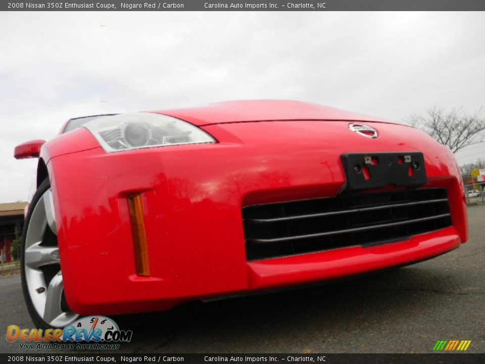 2008 Nissan 350Z Enthusiast Coupe Nogaro Red / Carbon Photo #1