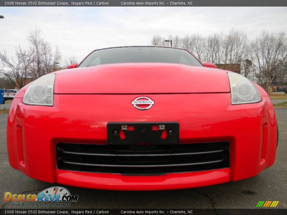 2008 Nissan 350Z Enthusiast Coupe Nogaro Red / Carbon Photo #4