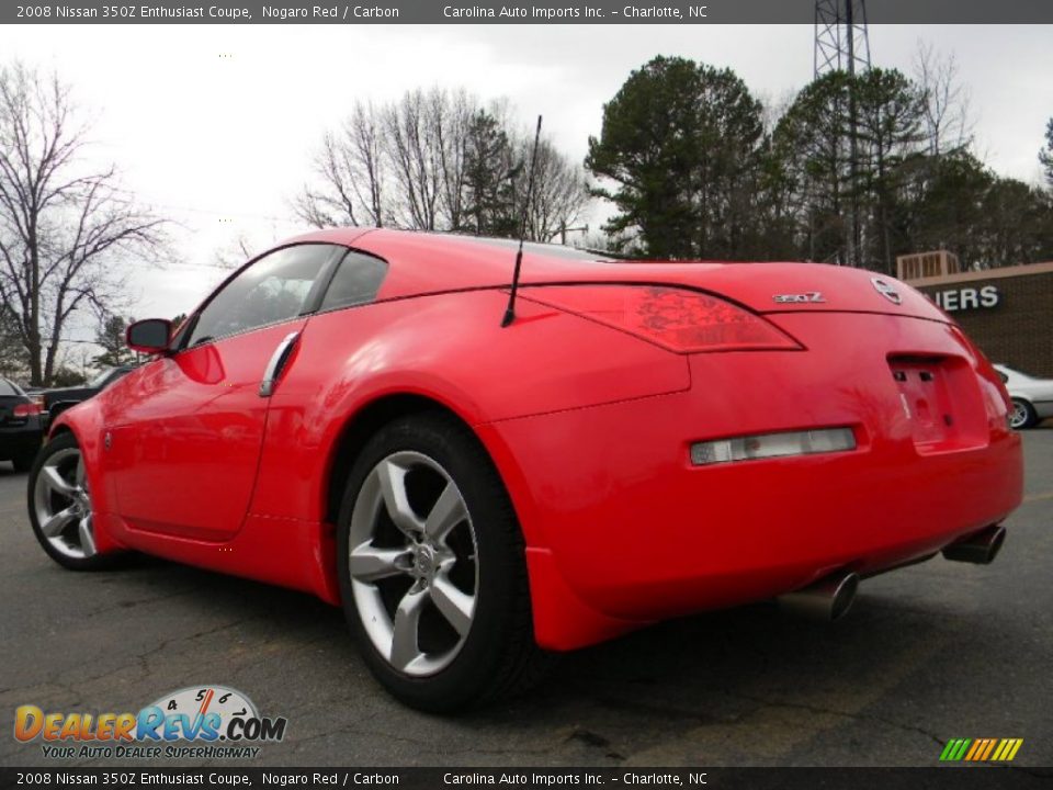 2008 Nissan 350Z Enthusiast Coupe Nogaro Red / Carbon Photo #8