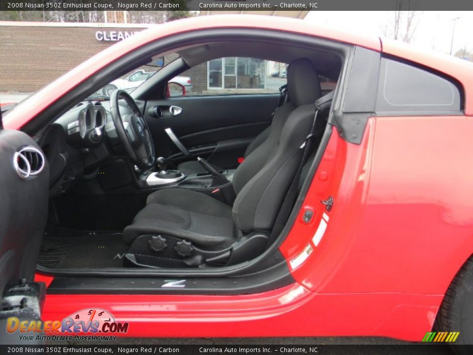 2008 Nissan 350Z Enthusiast Coupe Nogaro Red / Carbon Photo #17
