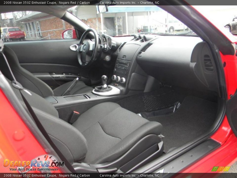 2008 Nissan 350Z Enthusiast Coupe Nogaro Red / Carbon Photo #20